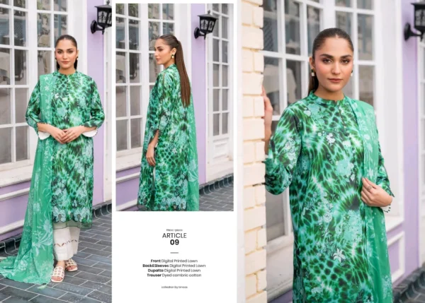 Elegant Digital Print Lawn Suit with Voil Dupatta – Festive and Casual Look