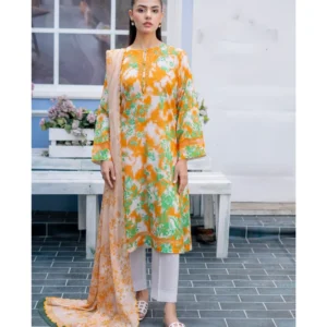 Chic Digital Print Shirt and Soft Voile Lawn Dupatta