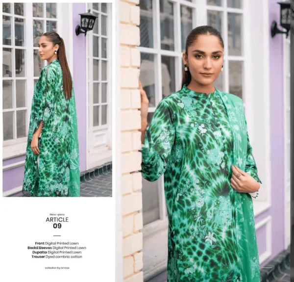 Luxury Lawn Suit – Digital Prints, Voil Dupatta, Comfortable Cambric Trousers