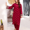 Digital printed lawn 2PC suit with vibrant prints and dyed trouser.