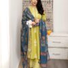 Elegant Embroidered Lawn Suit - Front View