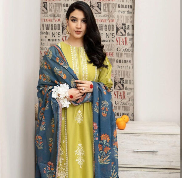 Elegant Embroidered Lawn Suit - Summer Collection