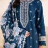 Graceful Embroidered Lawn Suit - Dupatta and Embroidery Close-Up