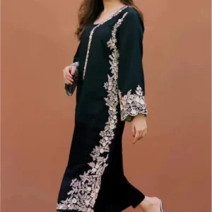 Stylish and breathable embroidered 2PC lawn suit for summer elegance